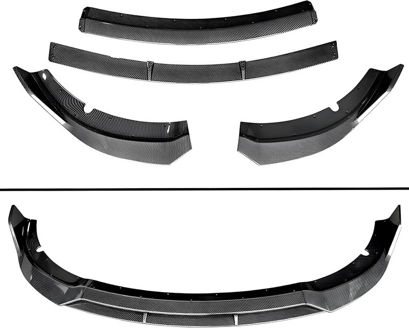 NeespoC Front Bumper Lip Splitter Spoiler Fit for Dodge Charger SRT Hellcat/RT Scat Pack/Daytona/RT 392 2015-2023 Carbon Fiber Style Coating 4pcs Accessories Air Chin Body Kit - Image 5